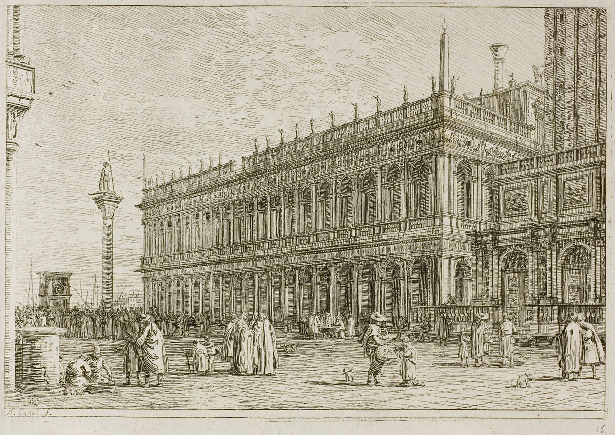Biblioteket, fra Vedute af Canaletto
