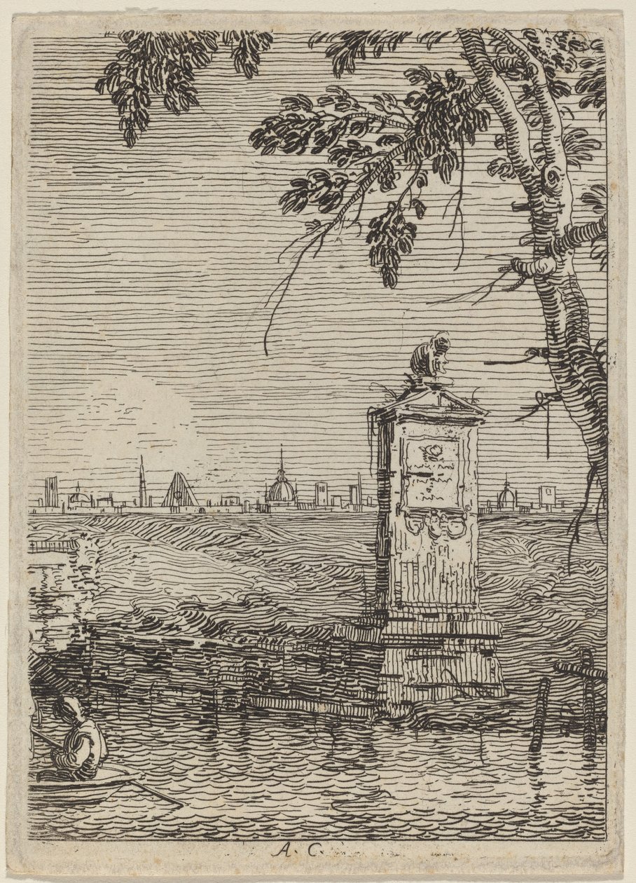 Det lille monument, ca. 17351746. af Canaletto