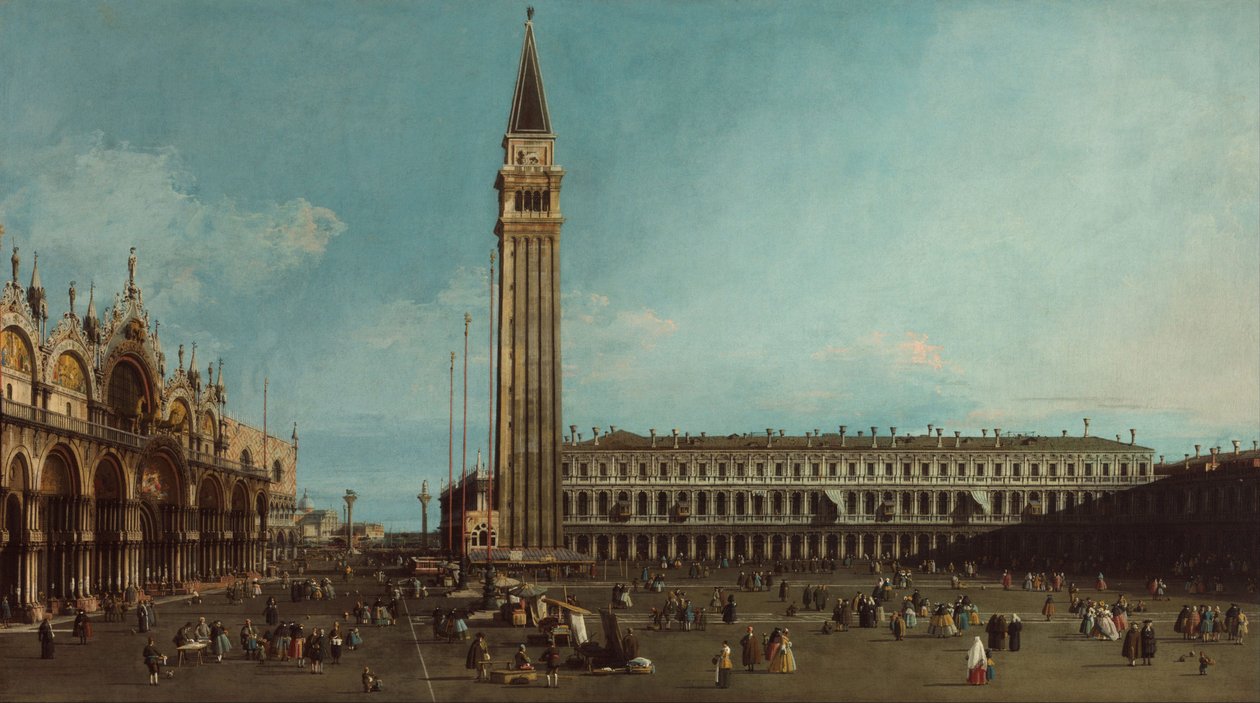 Piazza San Marco, Venedig, 1742-1745 af Giovanni Antonio Canal