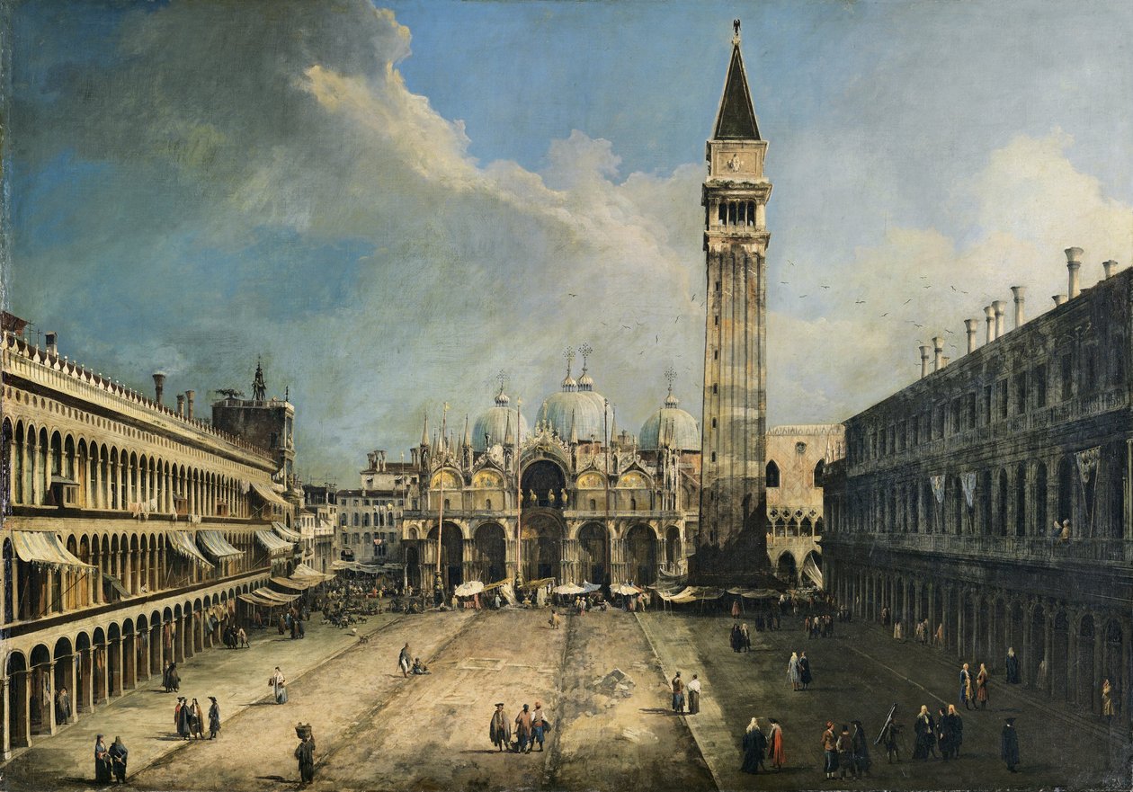 Markuspladsen i Venedig af Canaletto