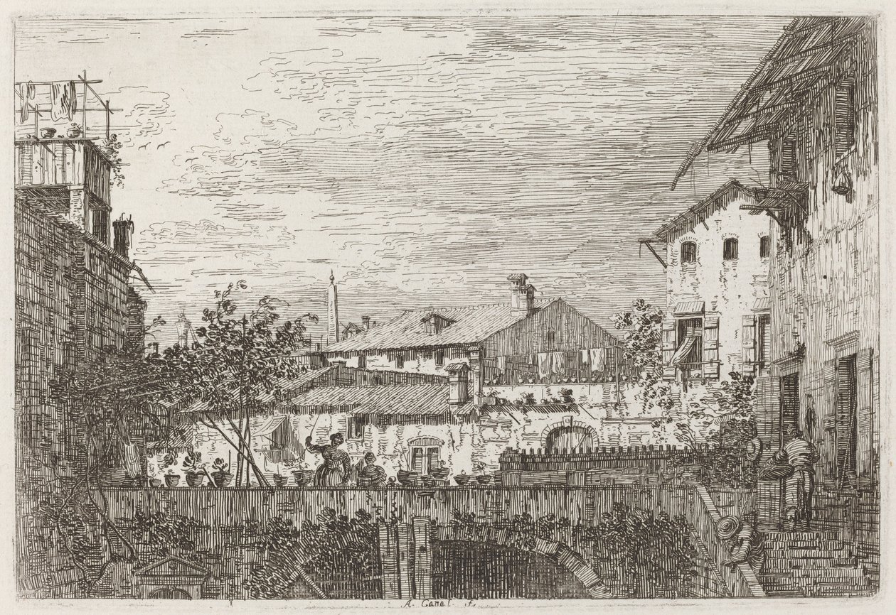 The Terrace [nederst til højre], ca. 17351746. af Canaletto