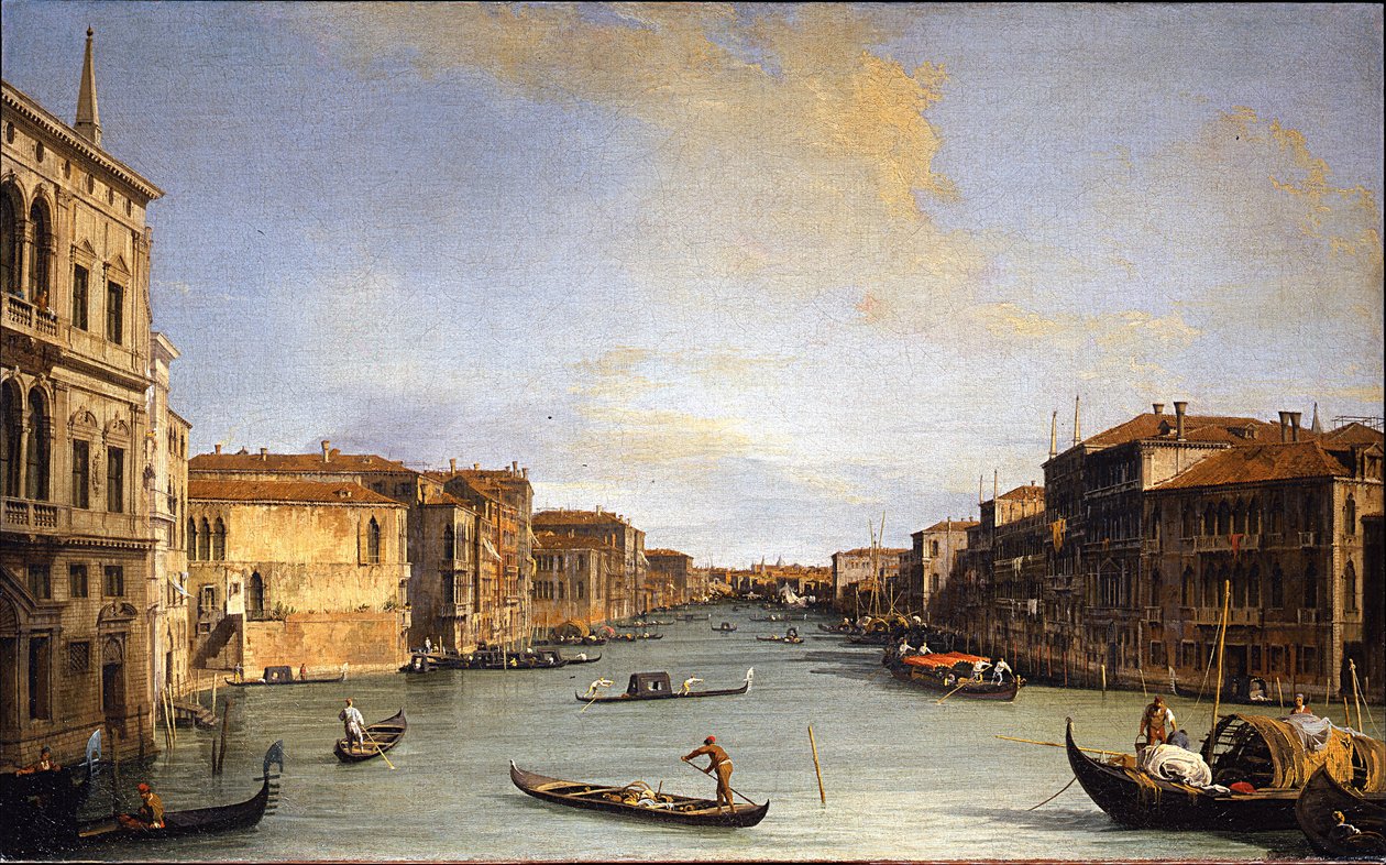 Udsigt over Canal Grande, 1726-1728 af Giovanni Antonio Canal