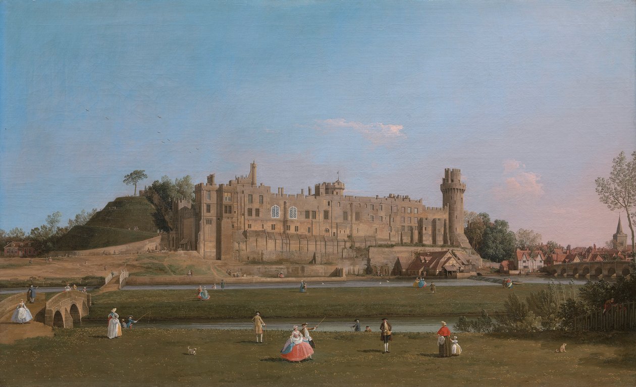 Warwick Castle af Canaletto