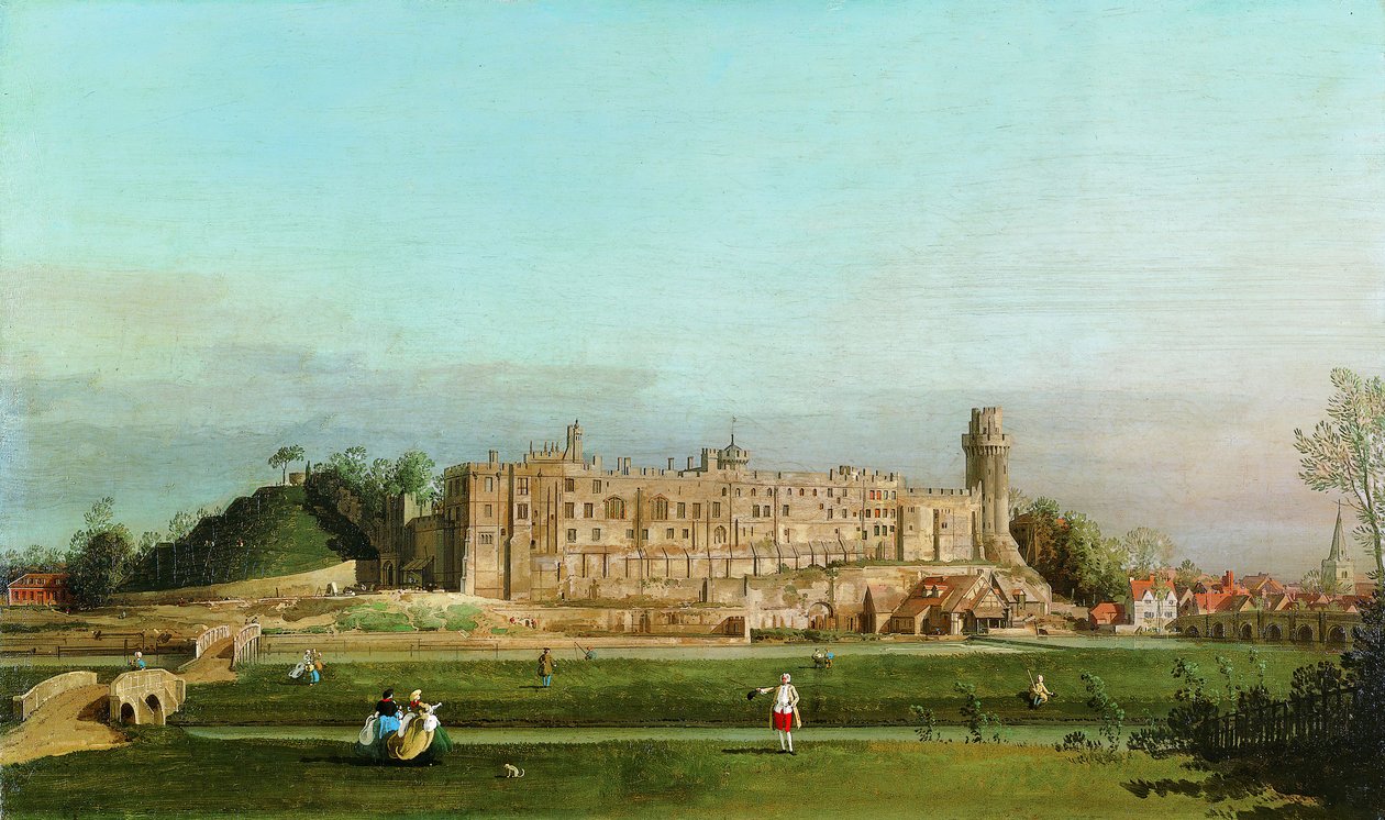 Warwick Castle, 1748. af Giovanni Antonio Canal