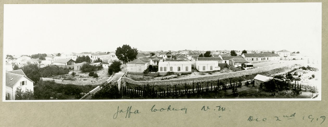 Jaffa set mod nordvest, 2. december 1917 af Capt. Arthur Rhodes