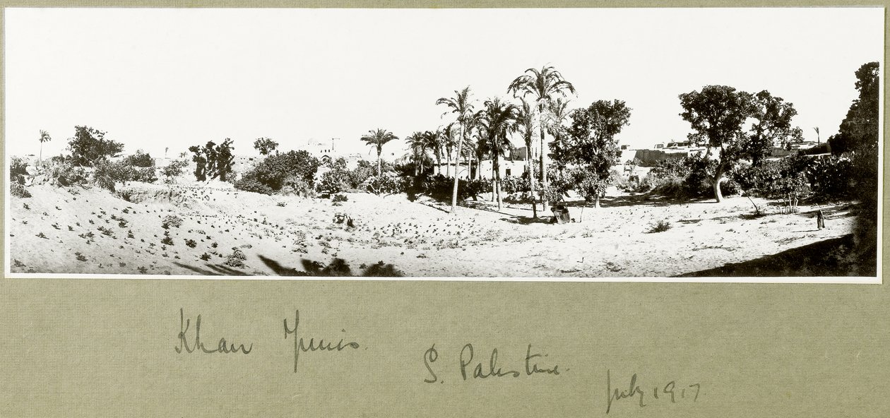 Khan Yunis, Sydpalæstina, juli 1917 af Capt. Arthur Rhodes