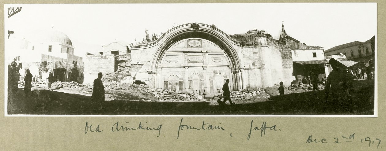 Gammel drikkefontæne, Jaffa, 2. december 1917 af Capt. Arthur Rhodes