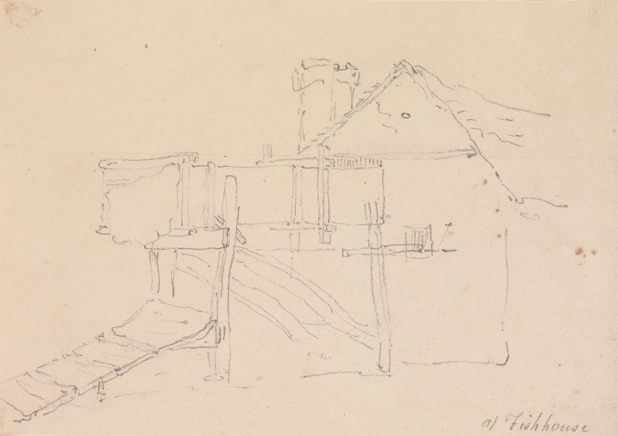 I Fishhouse, Isle of Wight af Capt. Thomas Hastings