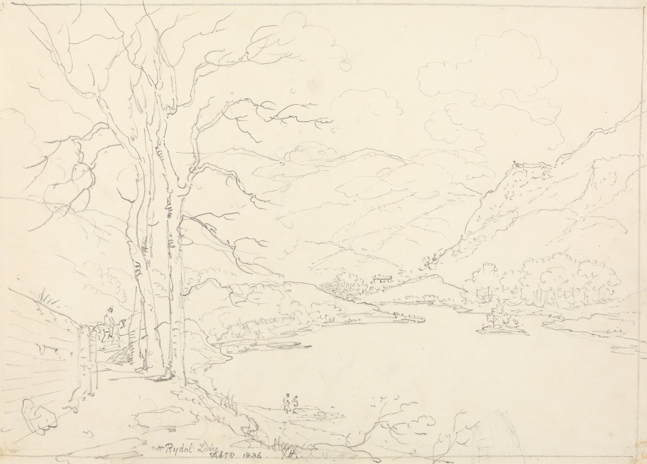 Ved Rydal Sø, 8. februar 1836 af Capt. Thomas Hastings
