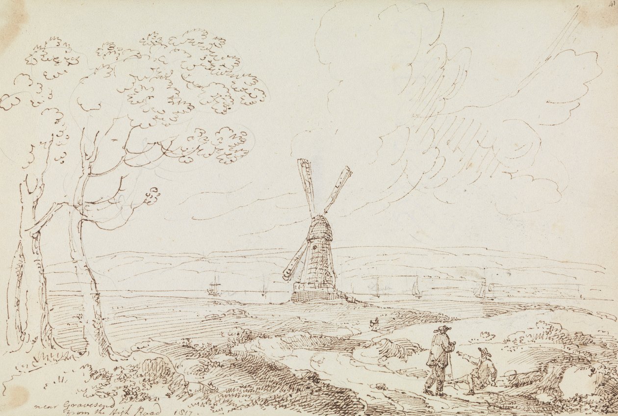 Nær Gravesend fra High Road af Capt. Thomas Hastings