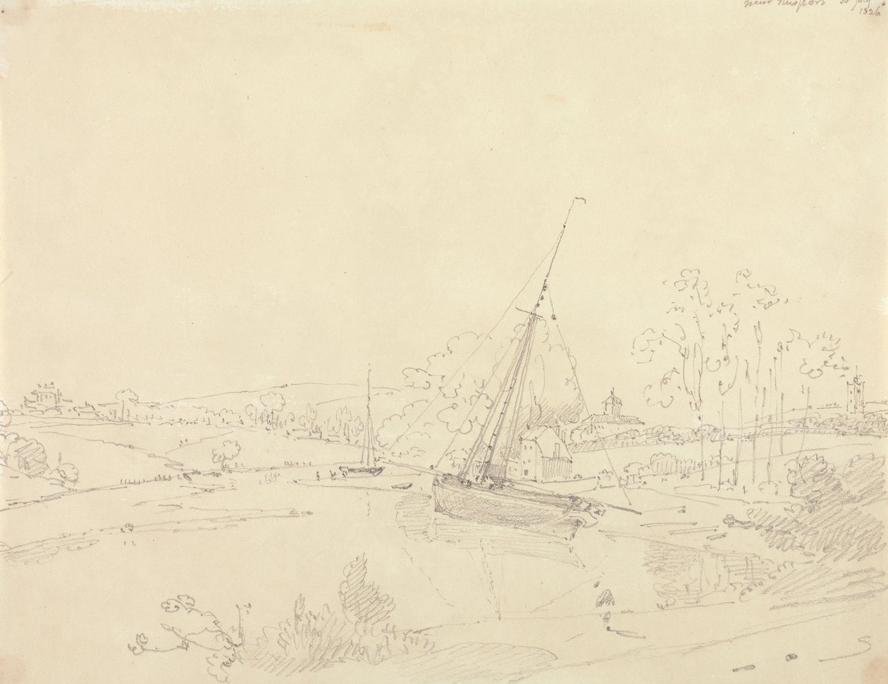 I nærheden af Newport, 30. juli 1826 af Capt. Thomas Hastings