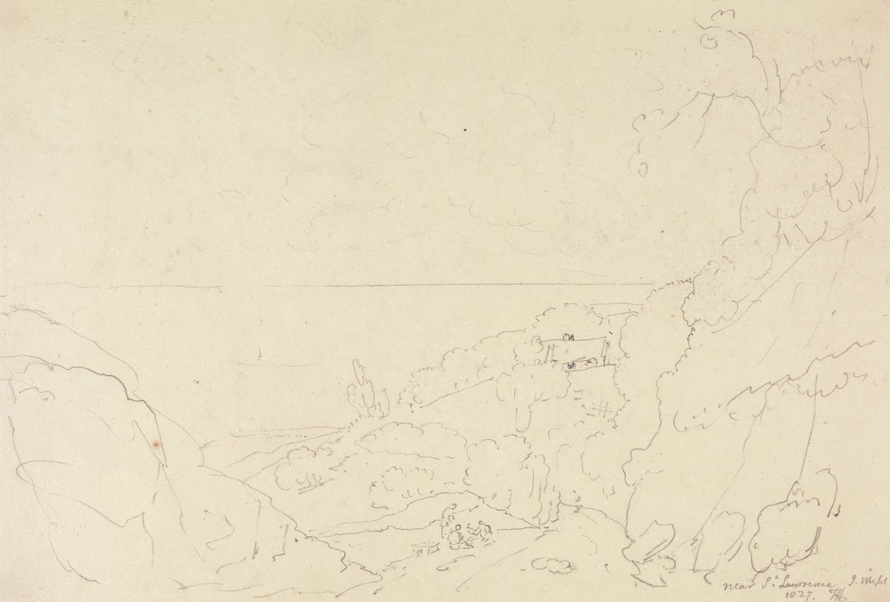 Tæt på Saint Lawrence, Isle of Wight af Capt. Thomas Hastings