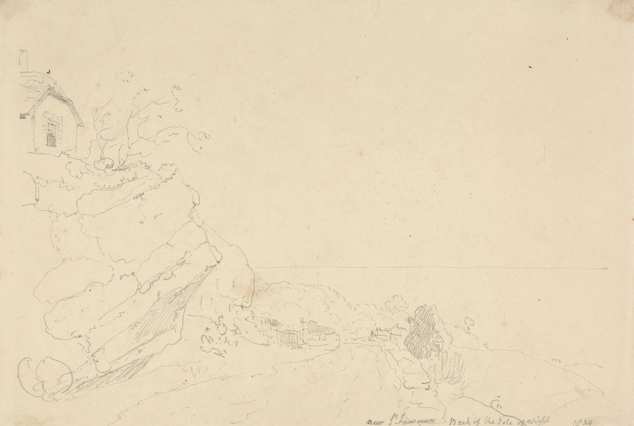 Tæt på Saint Lawrence, Isle of Wight af Capt. Thomas Hastings