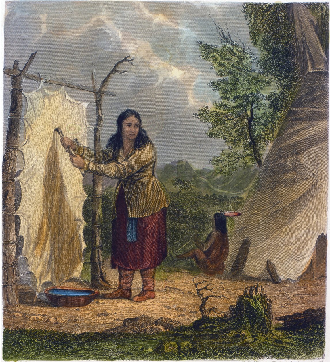 Buffalo Skin, 1853 af Captain Seth Eastman