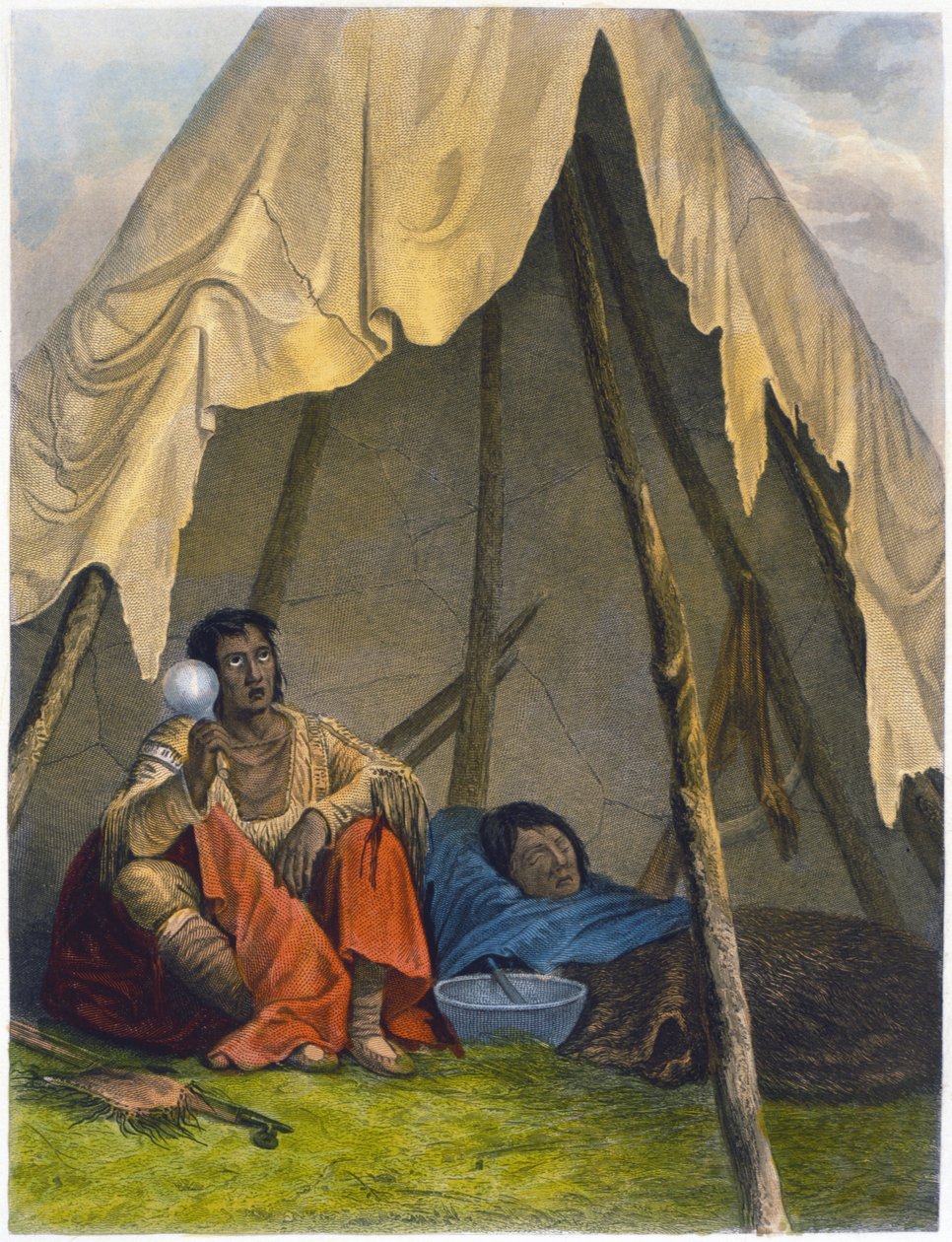Medicinmand, 1853 af Captain Seth Eastman