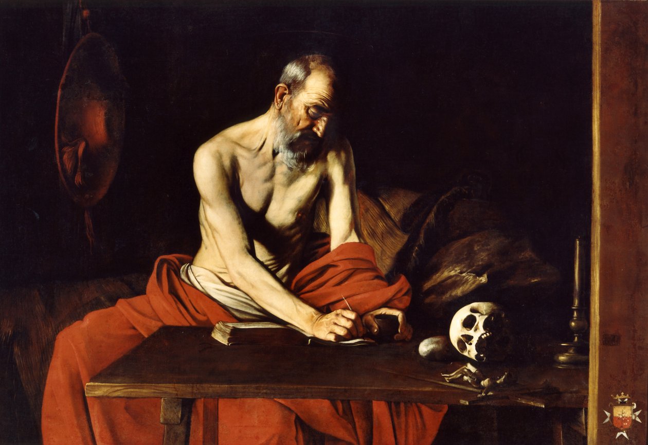 Sankt Hieronymus skriver af Caravaggio