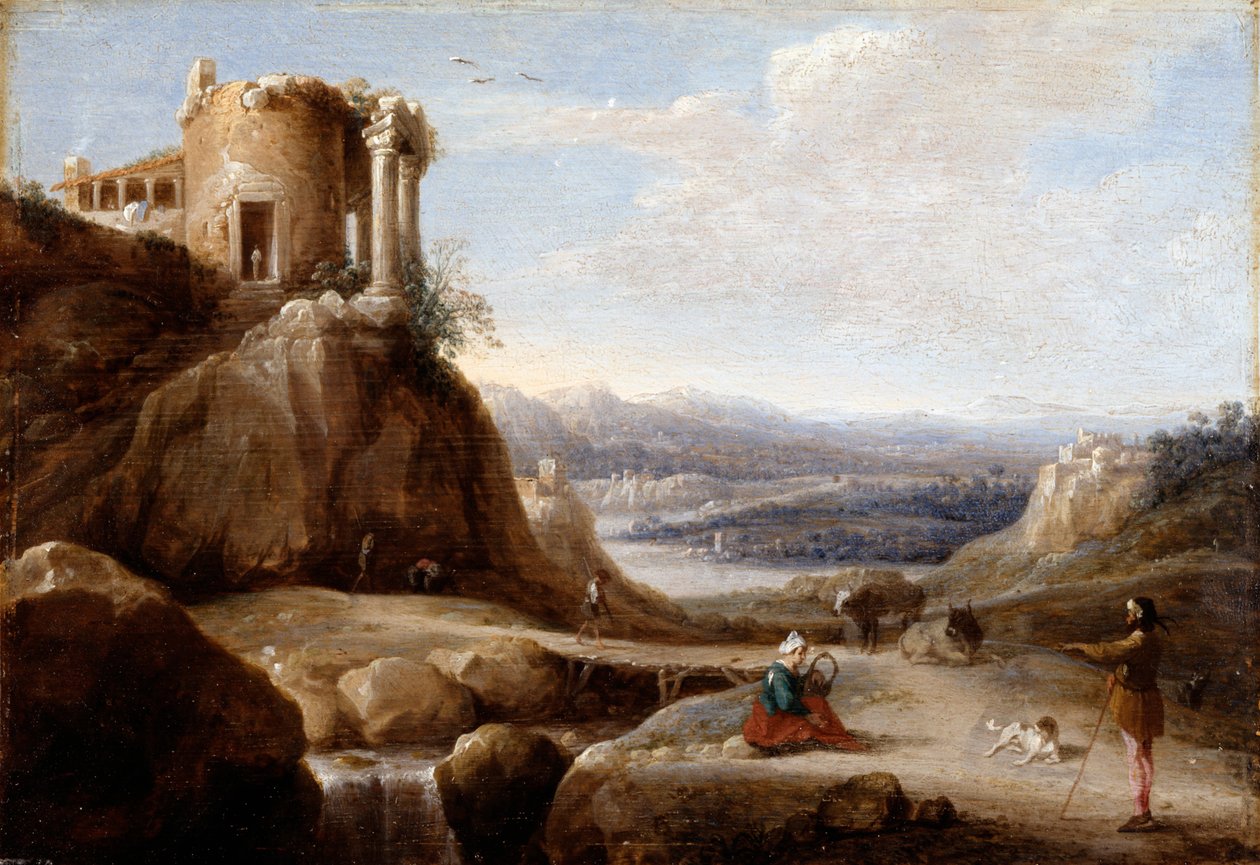 Et ødelagt tempel af Carel Cornelisz De Hooch