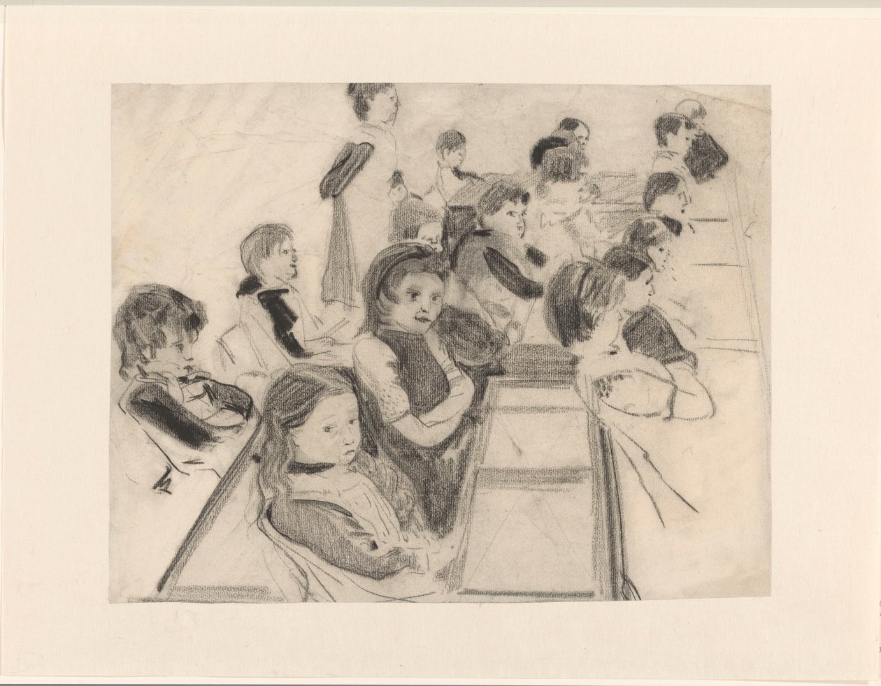 skoleklasse af Carel Adolph Lion Cachet