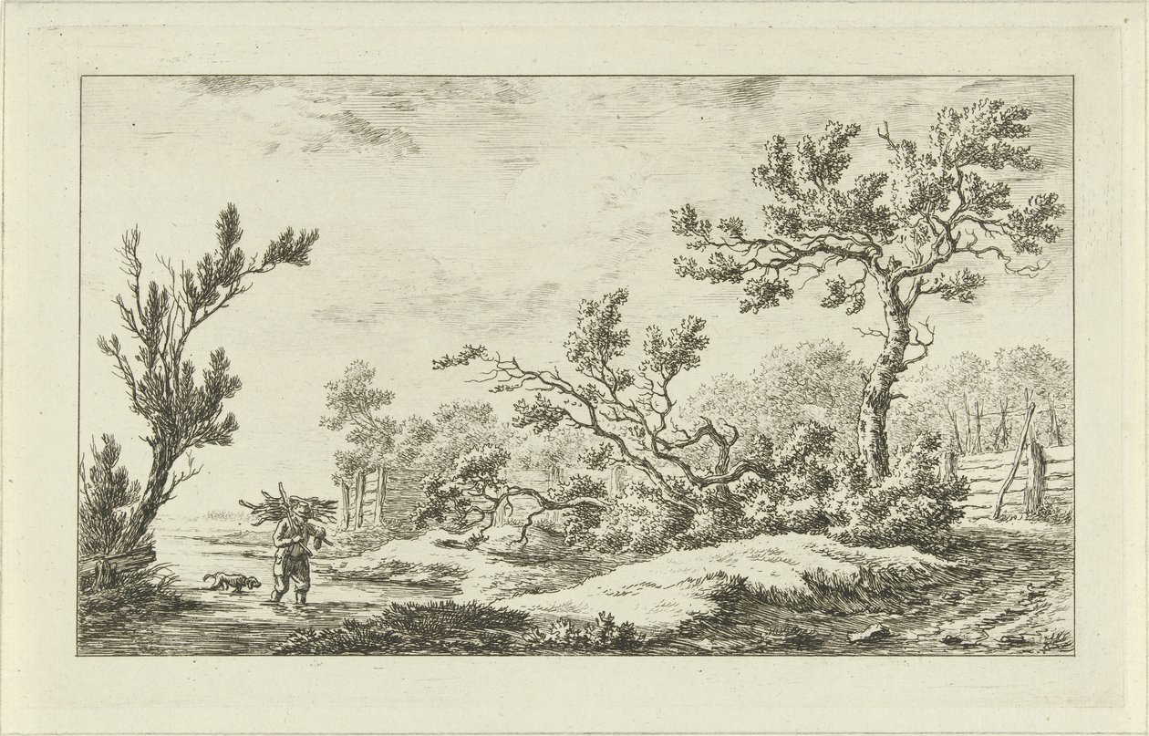 træsamler Landskaber (A-F) (serietitel) af Carel Lodewijk Hansen