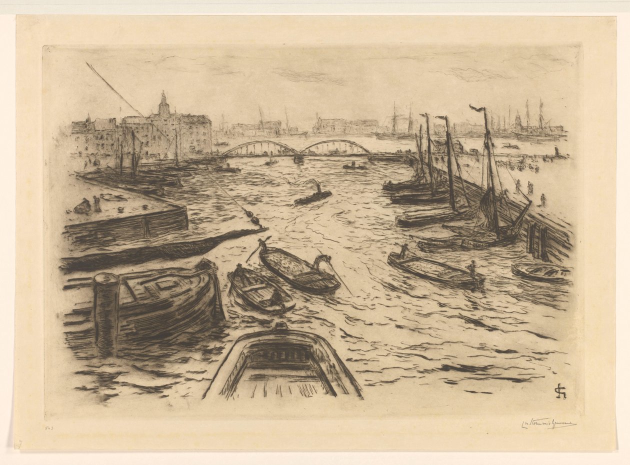 Havneudsigt af Carel Nicolaas Storm van 