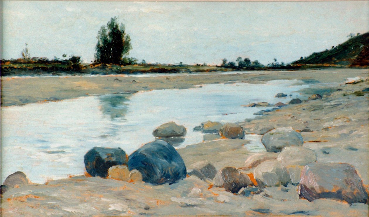 Flodlandskab af Carl Arp