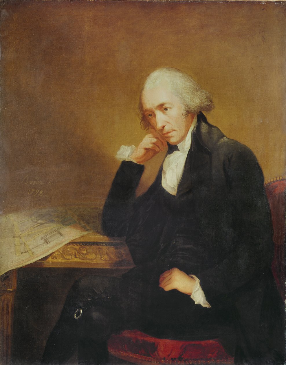 Portræt af James Watt (1736-1819) 1792 af Carl Frederick von Breda