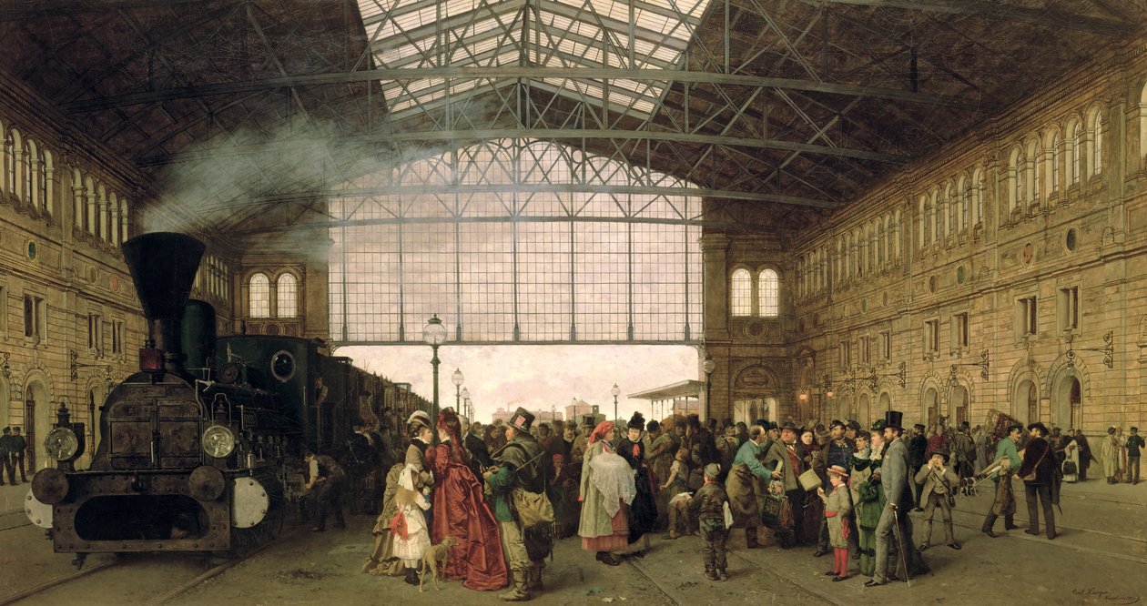 Nordwest Bahnhof, Wien, 1875 af Carl Karger