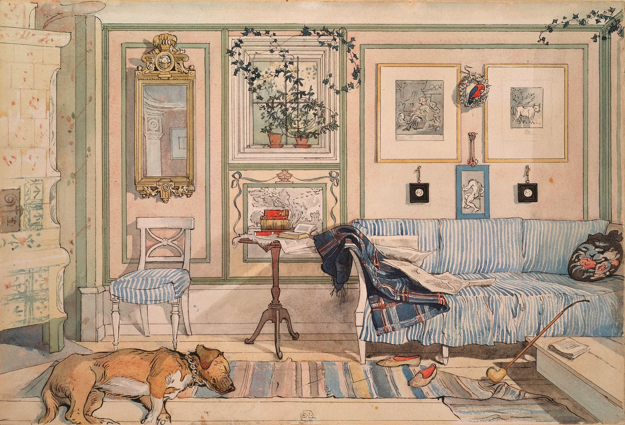 Hyggeligt hjørne af Carl Larsson