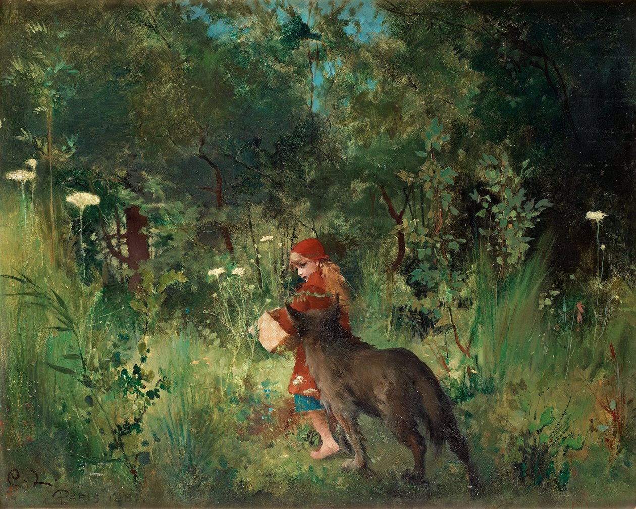 Lille Rødhætte af Carl Larsson