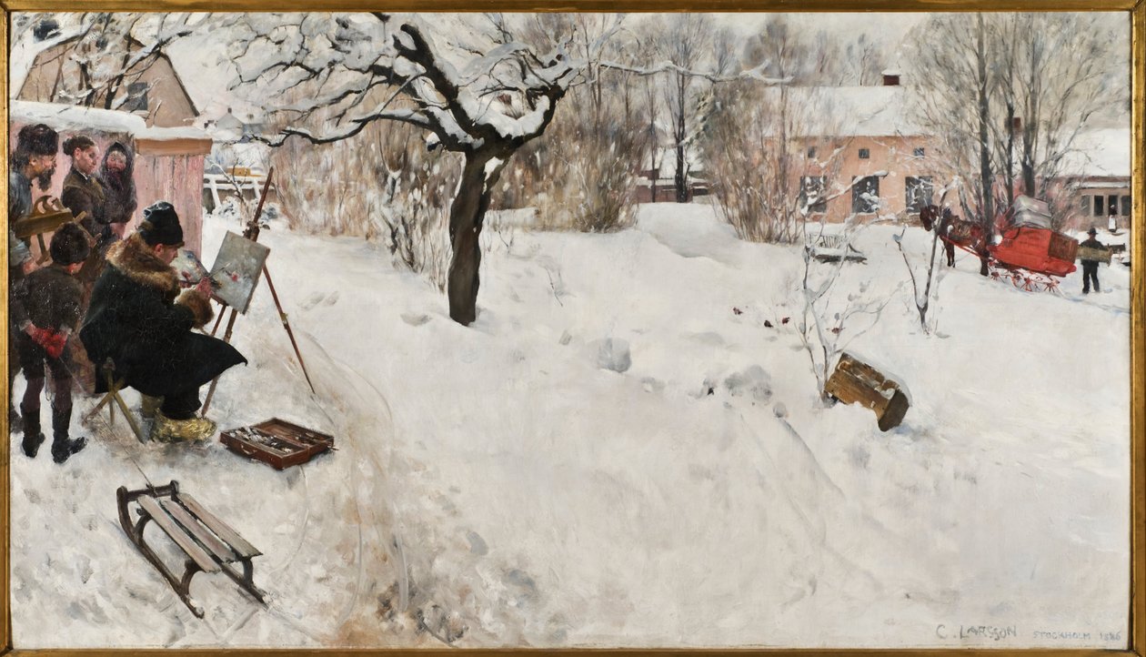 Friluftsmaler af Carl Larsson