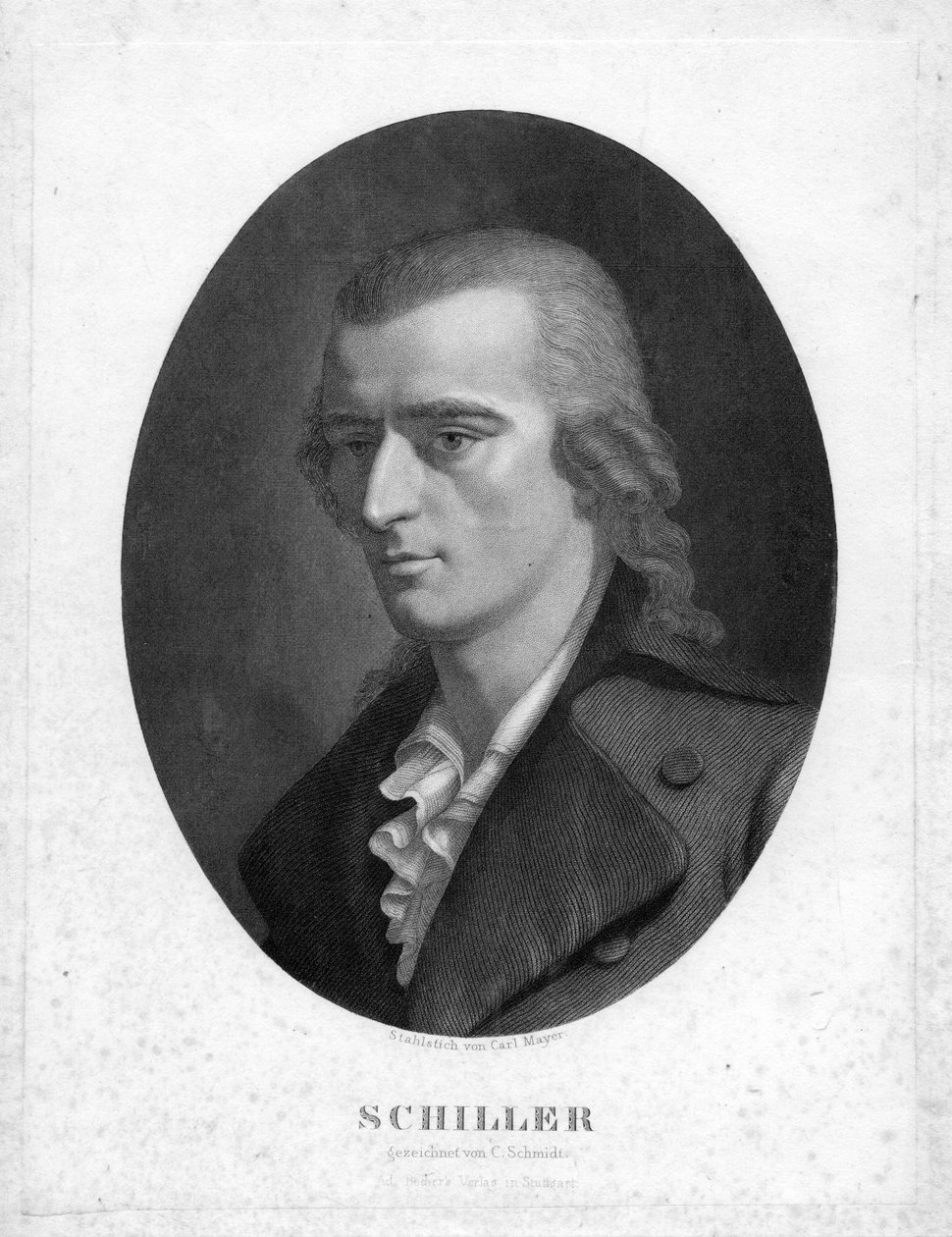 graveret portræt af Carl Mayer d’après Christoph