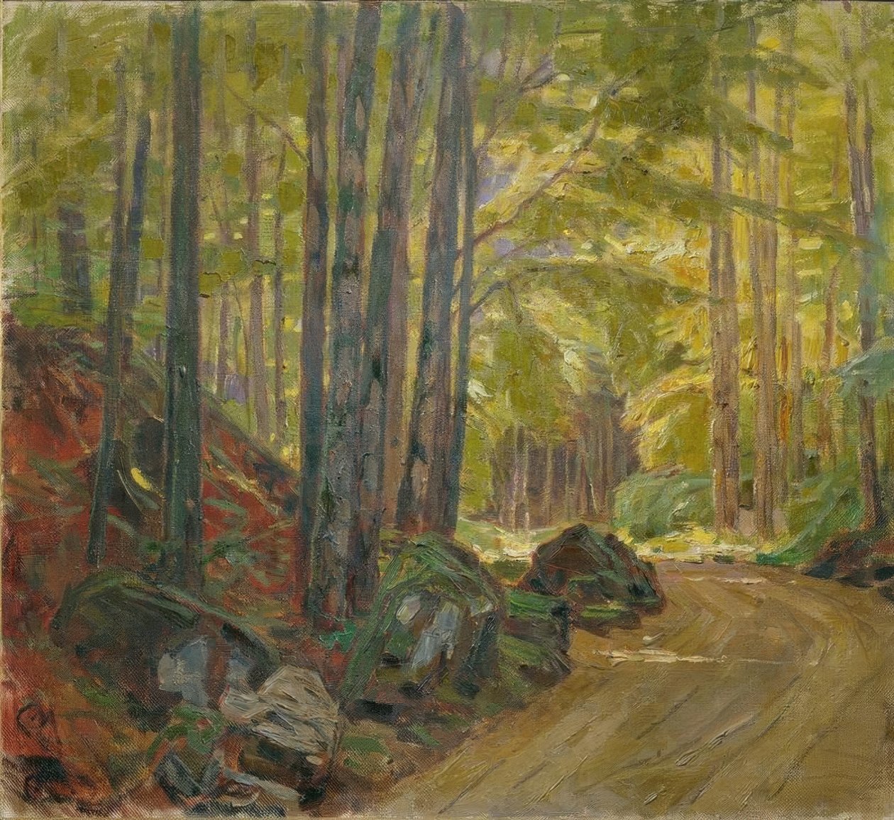 Skovvej nær Schärfling af Carl Moll