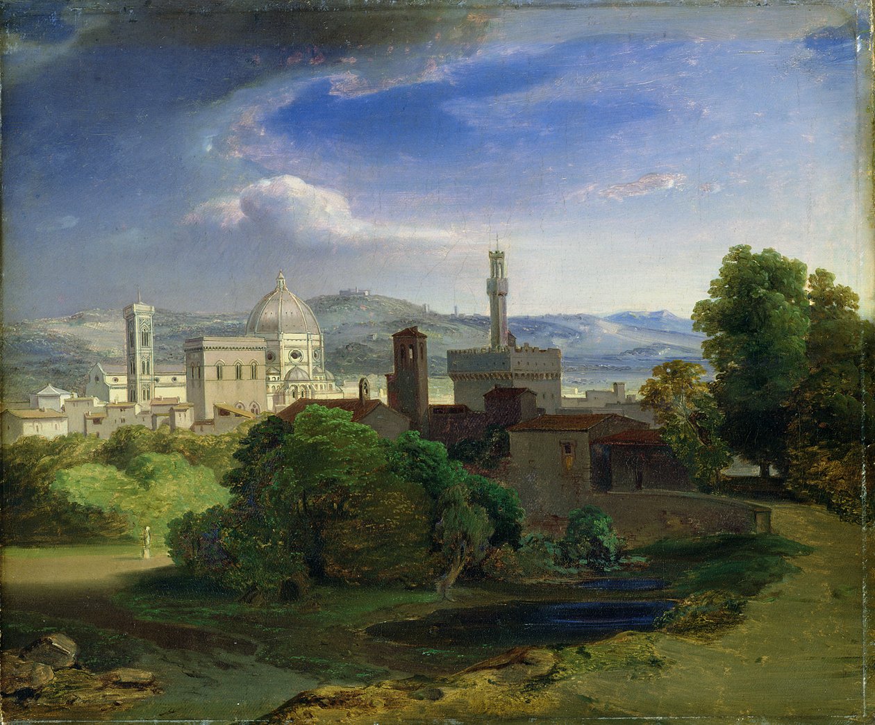 Udsigt over Firenze, ca. 1829 af Carl Rottmann