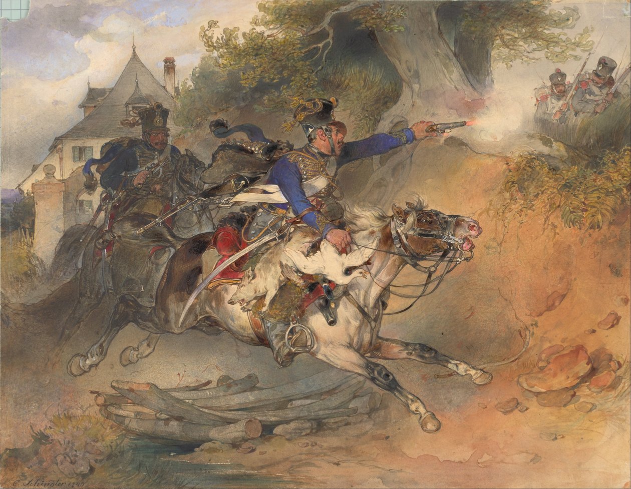 Foderhusaren, 1840 af Carl Schindler