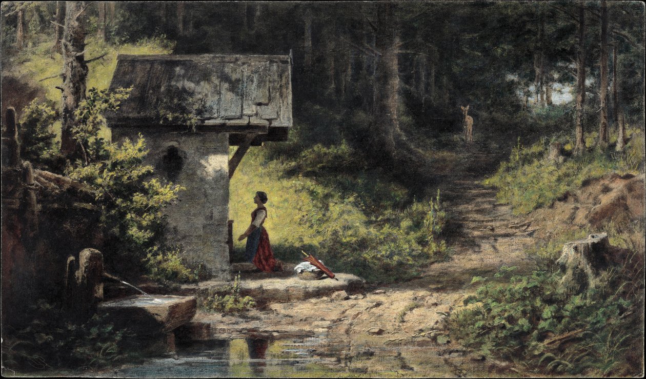Kapel i skoven af Carl Spitzweg