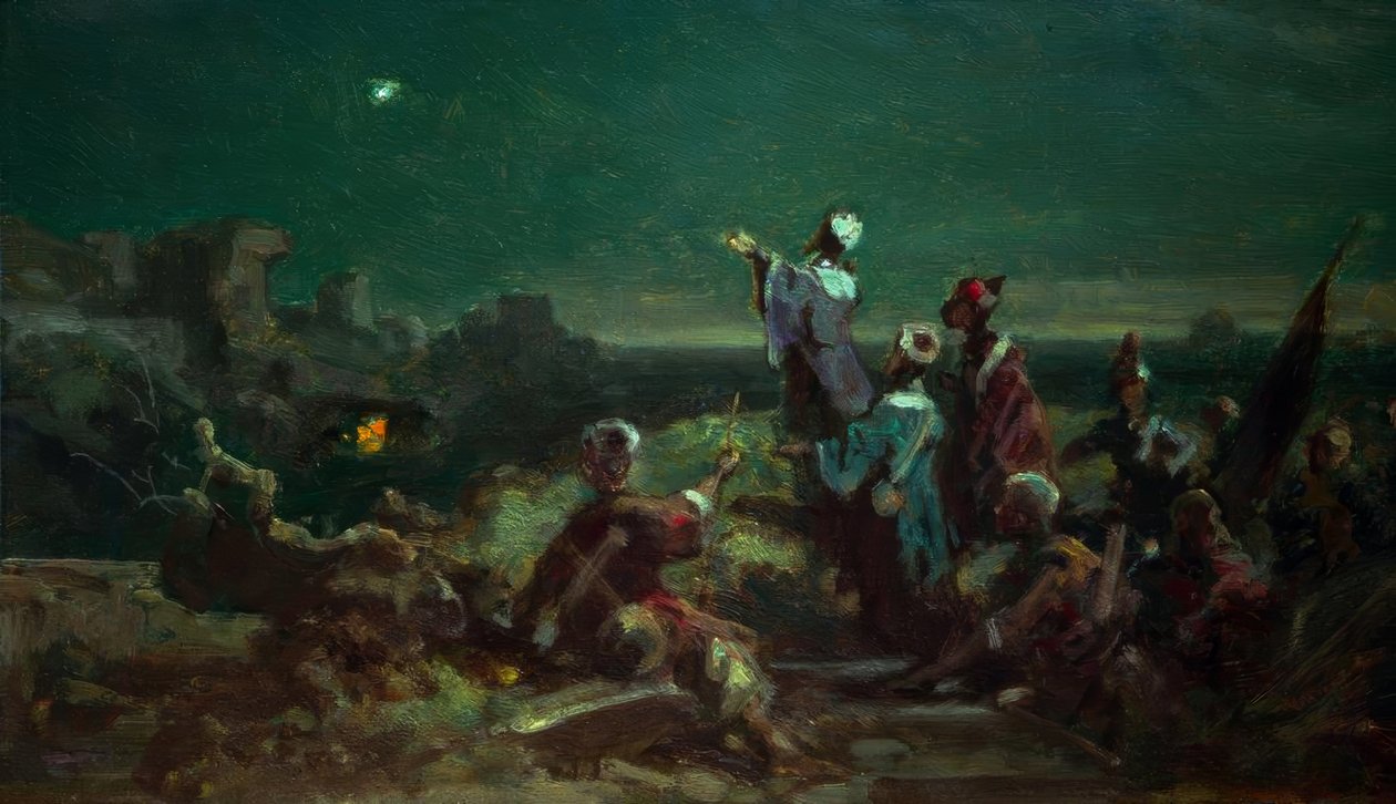Stjernen i Betlehem af Carl Spitzweg