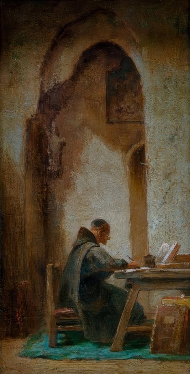 Student munk af Carl Spitzweg