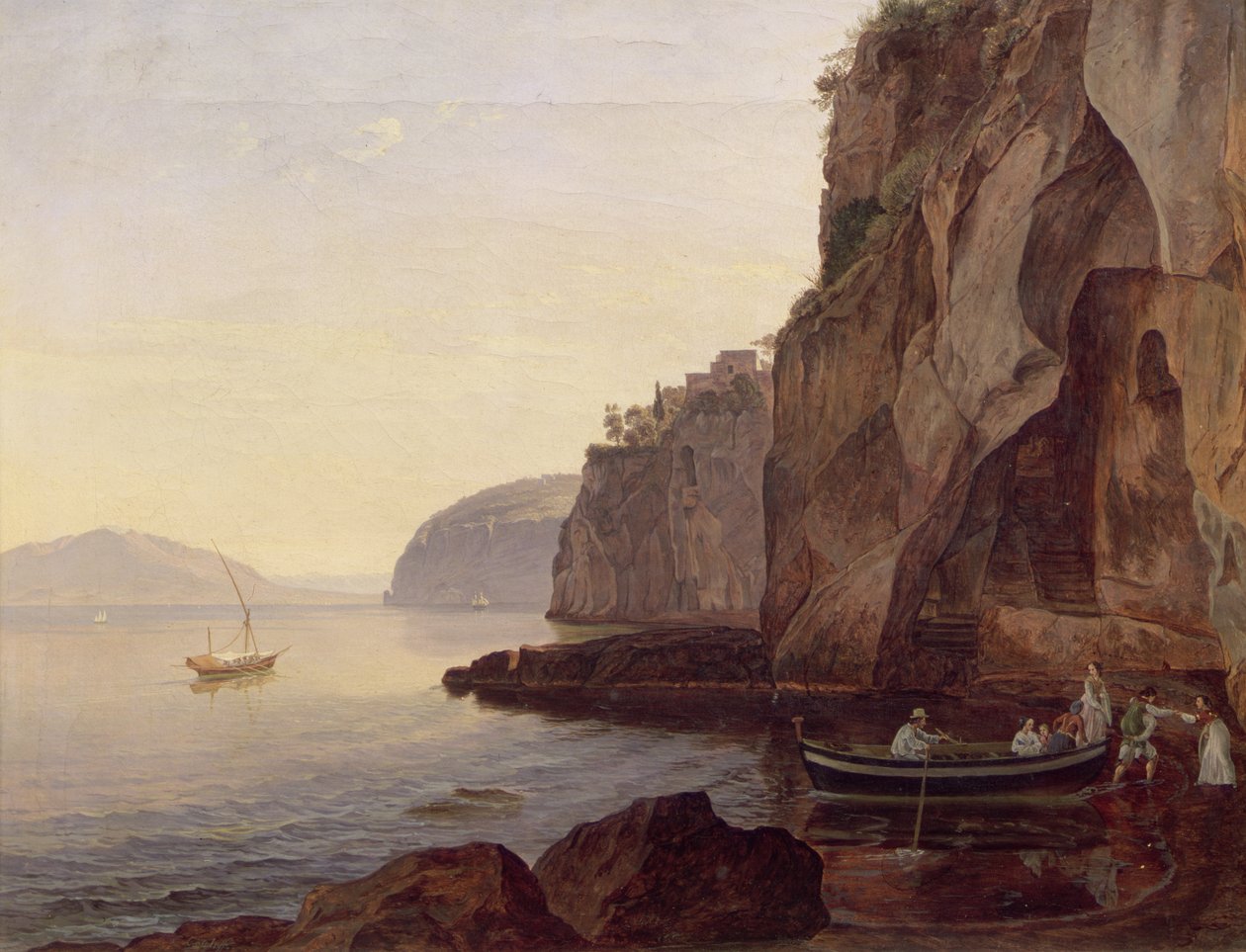 Cocumella nær Sorrento, 1827 af Carl Wilhelm Goetzloff