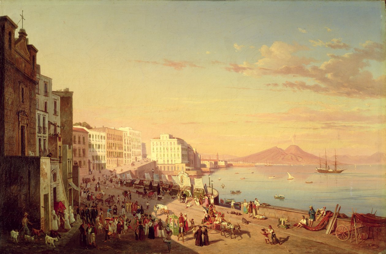 Napoli, ca. 1830 af Carl Wilhelm Goetzloff