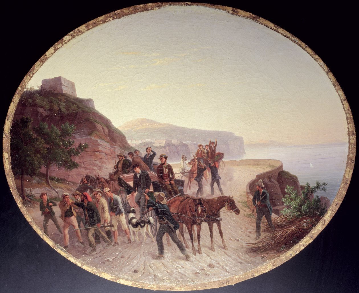 The Capture of Guido Edmondo, ca. 1864 (olie på lærred på træ) af Carl Wilhelm Goetzloff