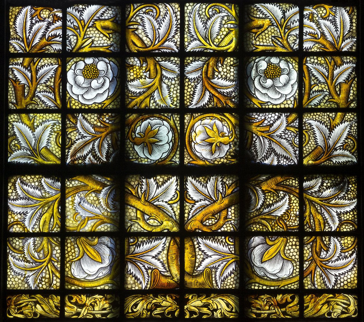 Foliate Quarries, 1884 (farvet glas) af Carl Almquist