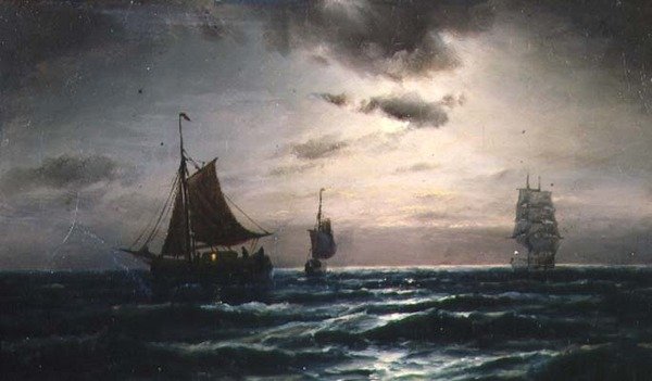 Forsendelse i månebelyst farvand af Carl Bille