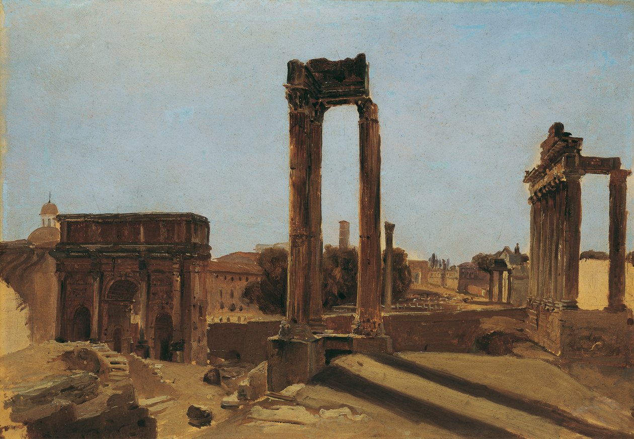 Du giver Forum Romanum af Carl Blechen