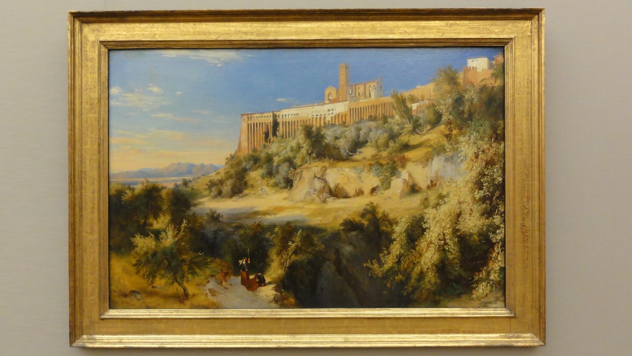 Tysk: Blick auf Assisi Udsigt over Assisi af Carl Blechen