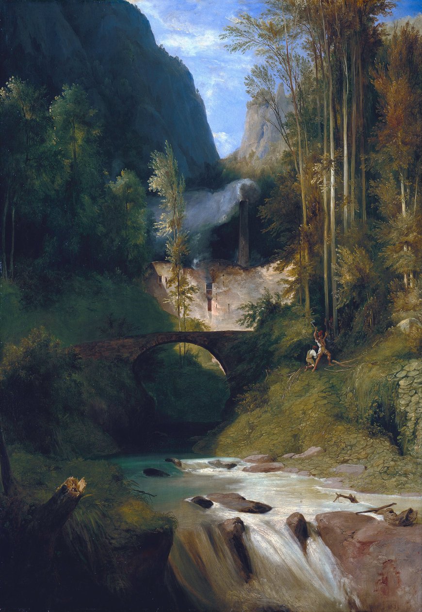 Amalfi kløft af Carl Blechen