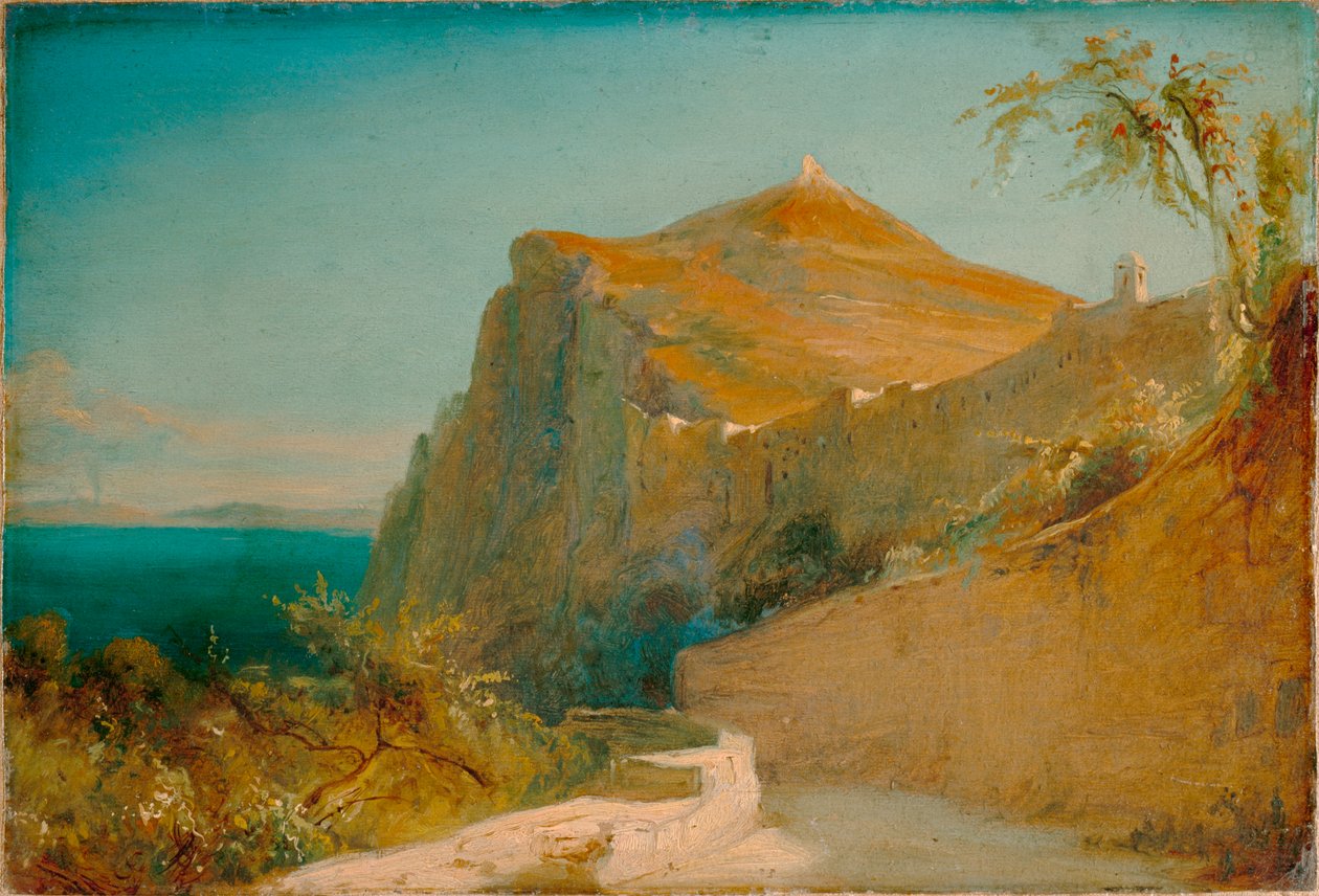 Tiberius klipper på Capri af Carl Blechen