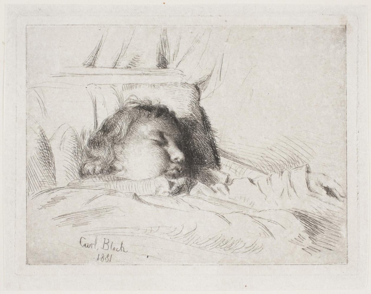 Det sovende barn af Carl Bloch