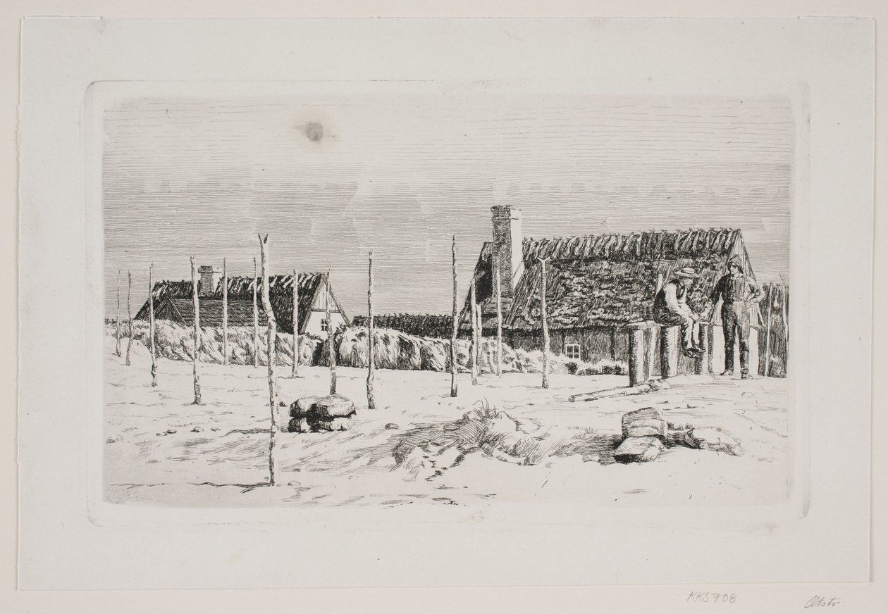 Parti i Hornbæk. Søndag formiddag af Carl Bloch