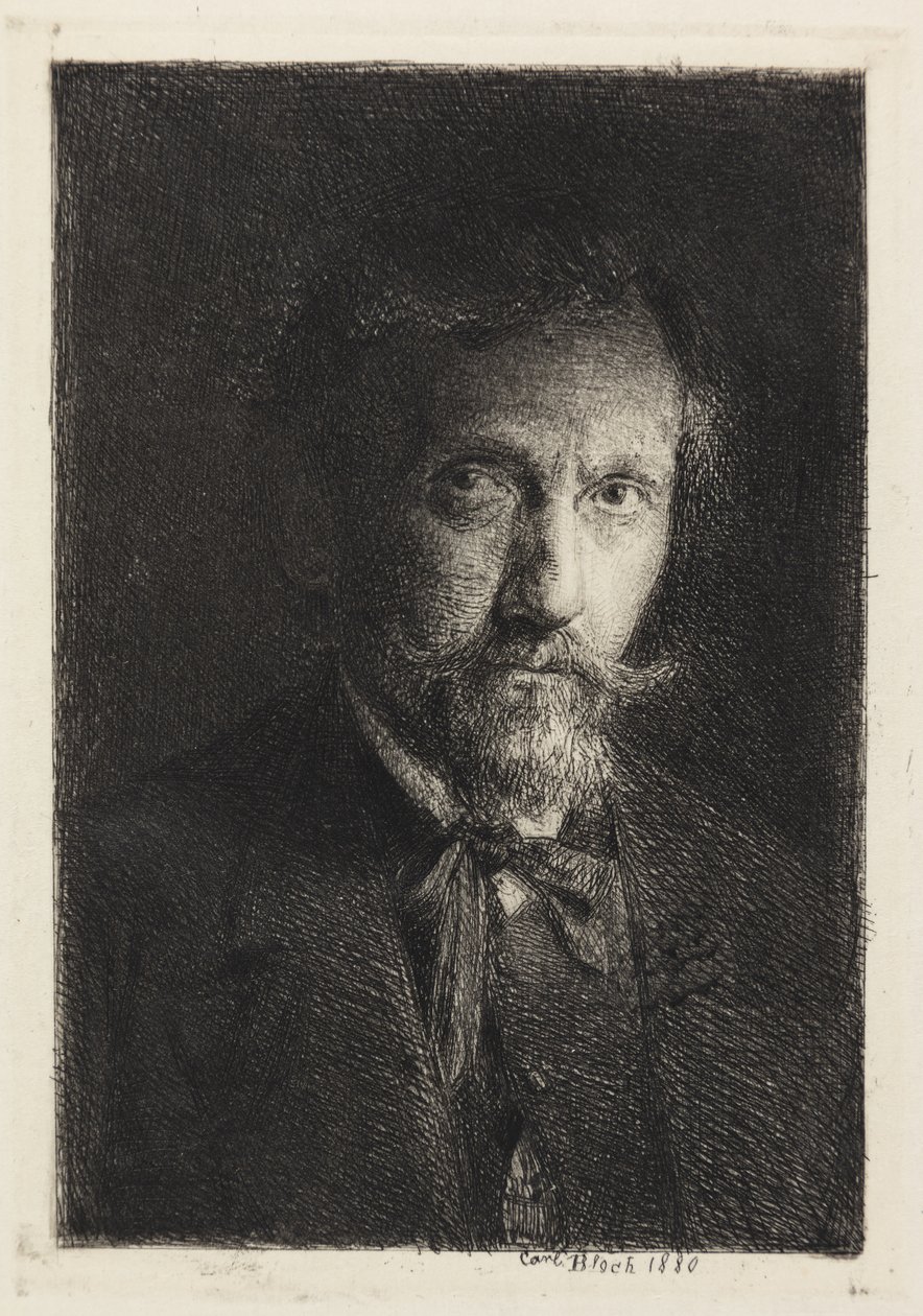 Selvportræt af Carl Bloch