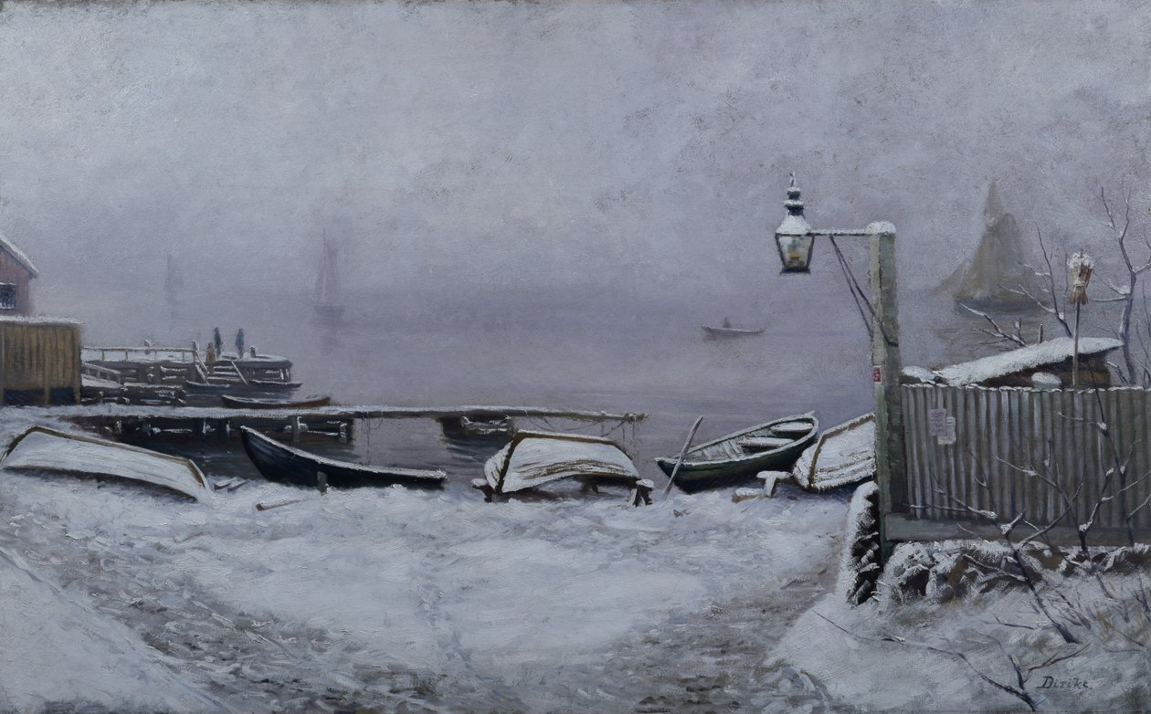 December Day near Drøbak af Carl Edvard Diriks